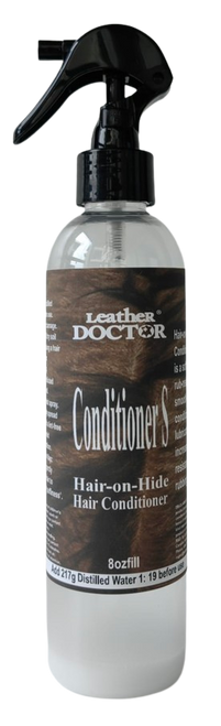 Hair-on-Hide Hair Conditioner S by Leather Doctor® is a nonstick, rub-resistant, soft, smooth-feeling conditioner that lubricates and increases hair resistance to rubbing breakage.