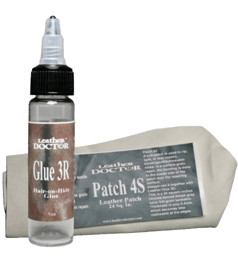 Hair-On Hide Glue Repair Kit G7 by Leather Doctor® is a Hair-On-Hide-Safe™ repair system designed to restore rips and tears without stiffening the hide.