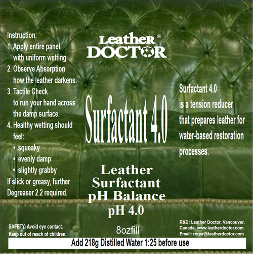surfactant 4.0 - 8oz fill label