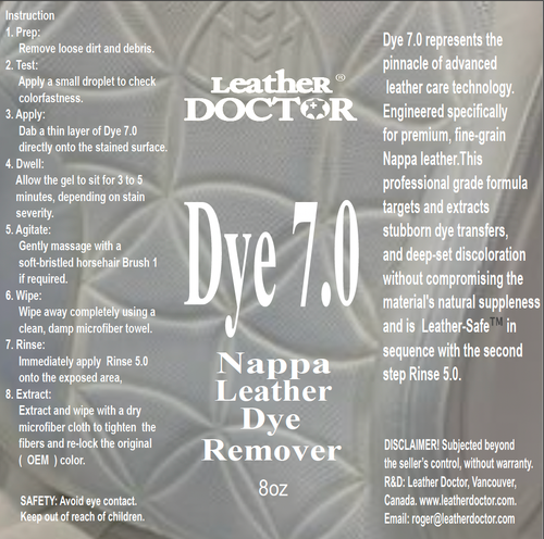 Nappa Leather Dye Remover 7.0 