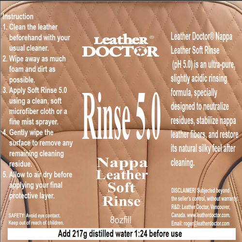 Nappa Leather Soft Rinse 5.0
