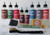 Aniline Waxy Matte Leather Topcoat Refinishing Kit AM3.tc by Leather Doctor degrease, acidify, clean, rinse, hydrate, fatliquor, topcoat, and condition waxy matte leather.