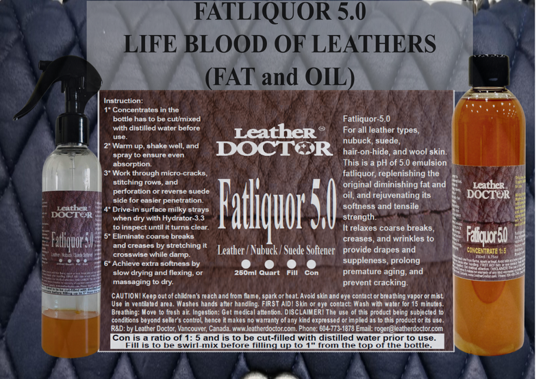 Leather Fatliquor 5.0 - Restore Dryness and Stiffness to all Leather Types