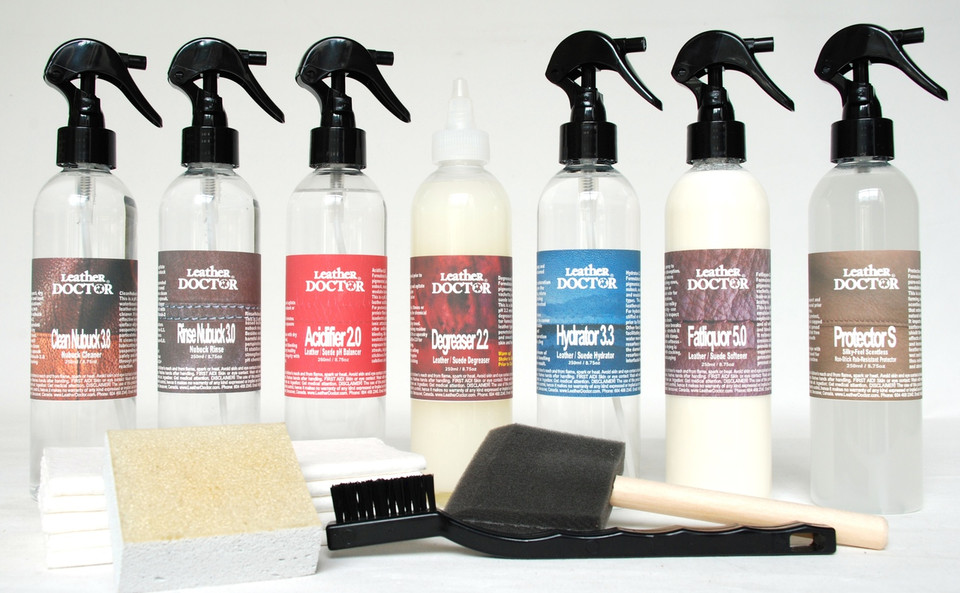 Leather and Suede Upholstery Care Kit - Nubuck Leather Care Kit