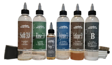 Semi Aniline Leather Cleaner and Conditioner Kit SA3 | Leather Doctor