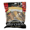 Beef Chew Value Pack 1 Pound Natural Chews In A Printed Zip Lock, Pegable Full Color Bag With Window Retail