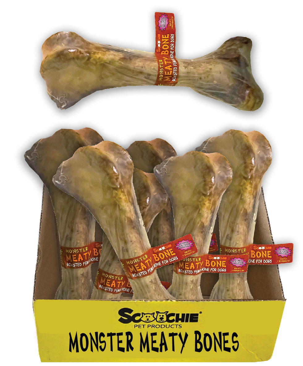 1618" Inch Monster Natural Meaty Bone Scoochie Cigar Band Large PDQ of 6