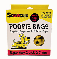 Scoochie 25 Roll Super Value Pack Poop Bags