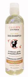 Carlies Ultra Premium Oatmeal & Aloe Shampoo, Coconut Scent For Dogs 16 Ounce Retail