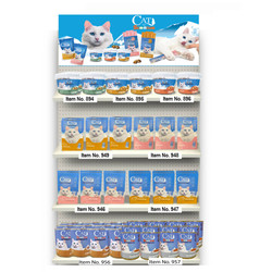 Cat by Scoochie Cat Food & Treats Planogram - 4 Foot - 4 Shelf