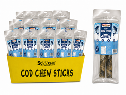 Cod Chew Sticks 7 Inch 2 Pack PDQ of 48