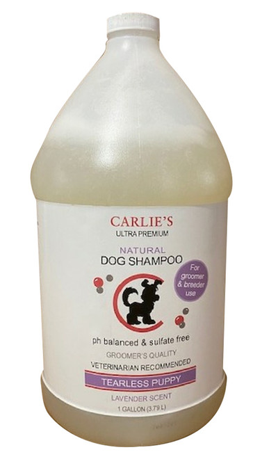 Carlies Ultra Premium Puppy Tearless Shampoo, Lavender Scent For Dogs  Gallon Groomer Bottle