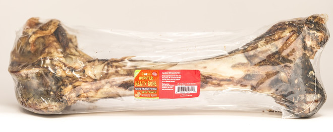 16-18" Inch Monster Natural Meaty Bone with UPC and Color Sticker