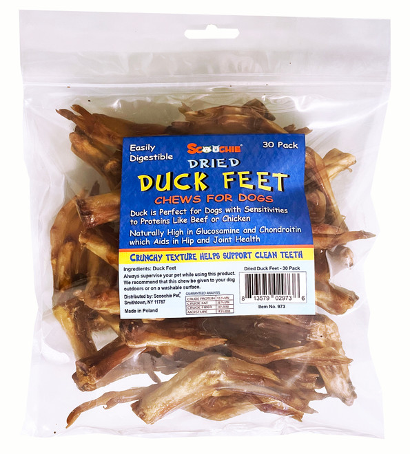 Dried Duck Feet 30 Pack