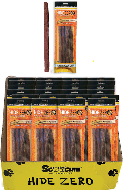 Rawhide Hide Zero 10 Inch 4 Pack Bully Flavored Rawhide Alternative Chew