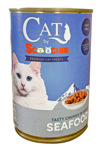 Cat by Scoochie Seafood Flavor Chunky Cat Food