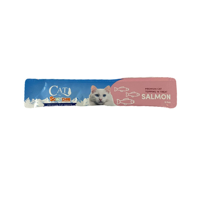 Cat by Scoochie Lick Treats- Salmon .5oz- 24 Pack