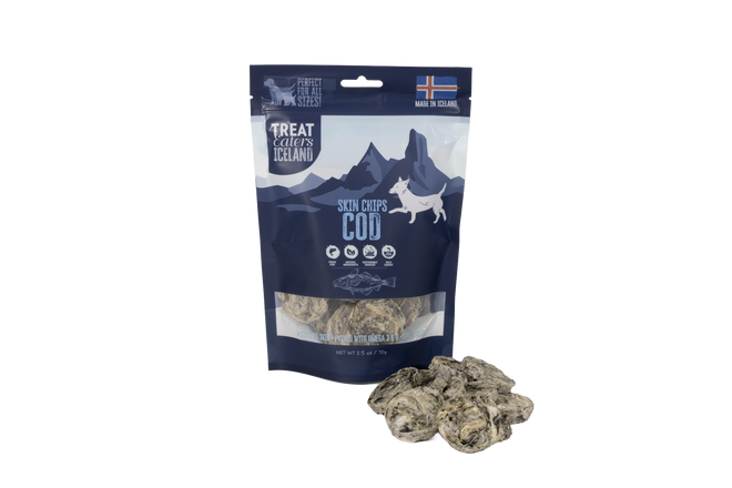 Cod Skin Chips 2.5 oz Bag