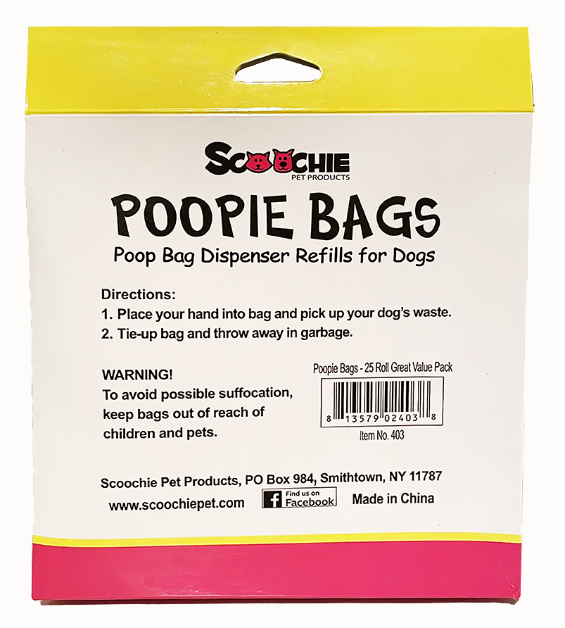 Scoochie 25 Roll Super Value Pack Poop Bags