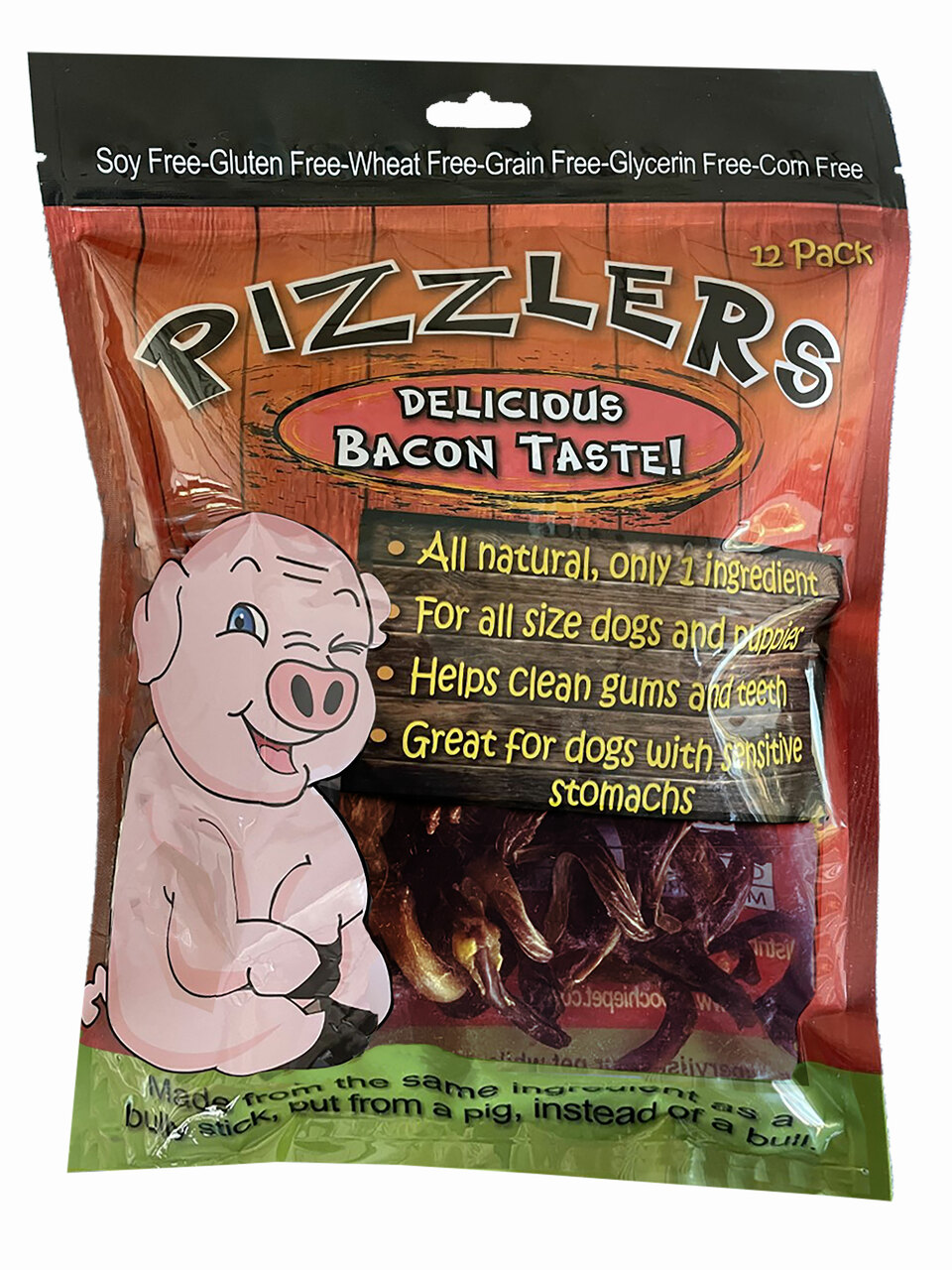12 Pack Pizzlers (SPIRAL) Pork Pizzle