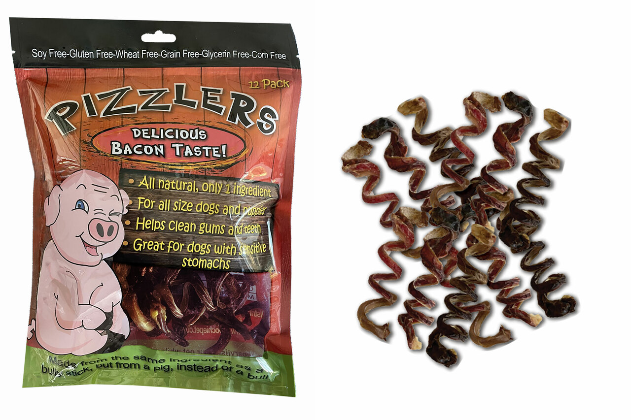 12 Pack Pizzlers (SPIRAL) Pork Pizzle