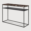 Ethnicraft Stone Console Table - Dark Emperador  Marble