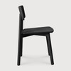 Ethnicraft Varnished Oak Casale Black Dining Chair