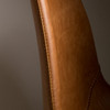 2X Brown Leather Counter Chair 65cm - Franky 2X Brown Leather Counter Chair 65cm - Franky