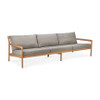 Ethnicraft Teak Outdoor 3 Seat Sofa Jack Mocha Cushions