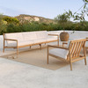 Ethnicraft Teak Outdoor 3 Seat Sofa Jack Off White Cushions