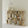 Ethnicraft Oak Geometric Shelving Unit