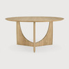 Ethnicraft Oak Geometric Dining  Table