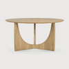 Ethnicraft Oak Geometric Dining  Table