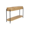 Light Oak Console Table - Slides