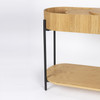 Light Oak Console Table - Slides