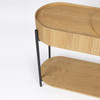 Light Oak Console Table - Slides