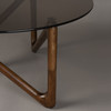 Walnut Round Coffee Table Retro Naia
