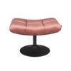 Dutch Bone Luxe Velvet Bar Foot Stool - Vintage Pink