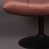 Dutch Bone Luxe Velvet Bar Foot Stool - Vintage Pink