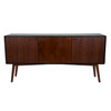 Retro Walnut & Black Sideboard -  JuJu