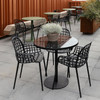 Raven Black Aluminium Pair of 2  Outdoor Chairs - Albert Kuip