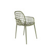Sage Green Aluminium Pair of 2 Outdoor Chairs - Albert Kuip