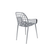Storm Grey Aluminium Pair of 2 Outdoor Chairs - Albert Kuip