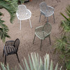 Storm Grey Aluminium Pair of 2 Outdoor Chairs - Albert Kuip