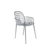 Storm Grey Aluminium Pair of 2 Outdoor Chairs - Albert Kuip