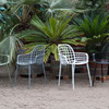 Cloud White Aluminium Pair of 2 Outdoor Chairs - Albert Kuip