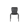 Jet Black Aluminium Pair of 2 Outdoor Chairs - Vondel