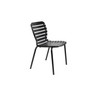 Jet Black Aluminium Pair of 2 Outdoor Chairs - Vondel