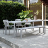 Clay White  Aluminium Pair of 2 Outdoor Armchairs - Vondel