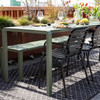 Jet Black Aluminium Pair of 2 Outdoor Armchairs - Vondel